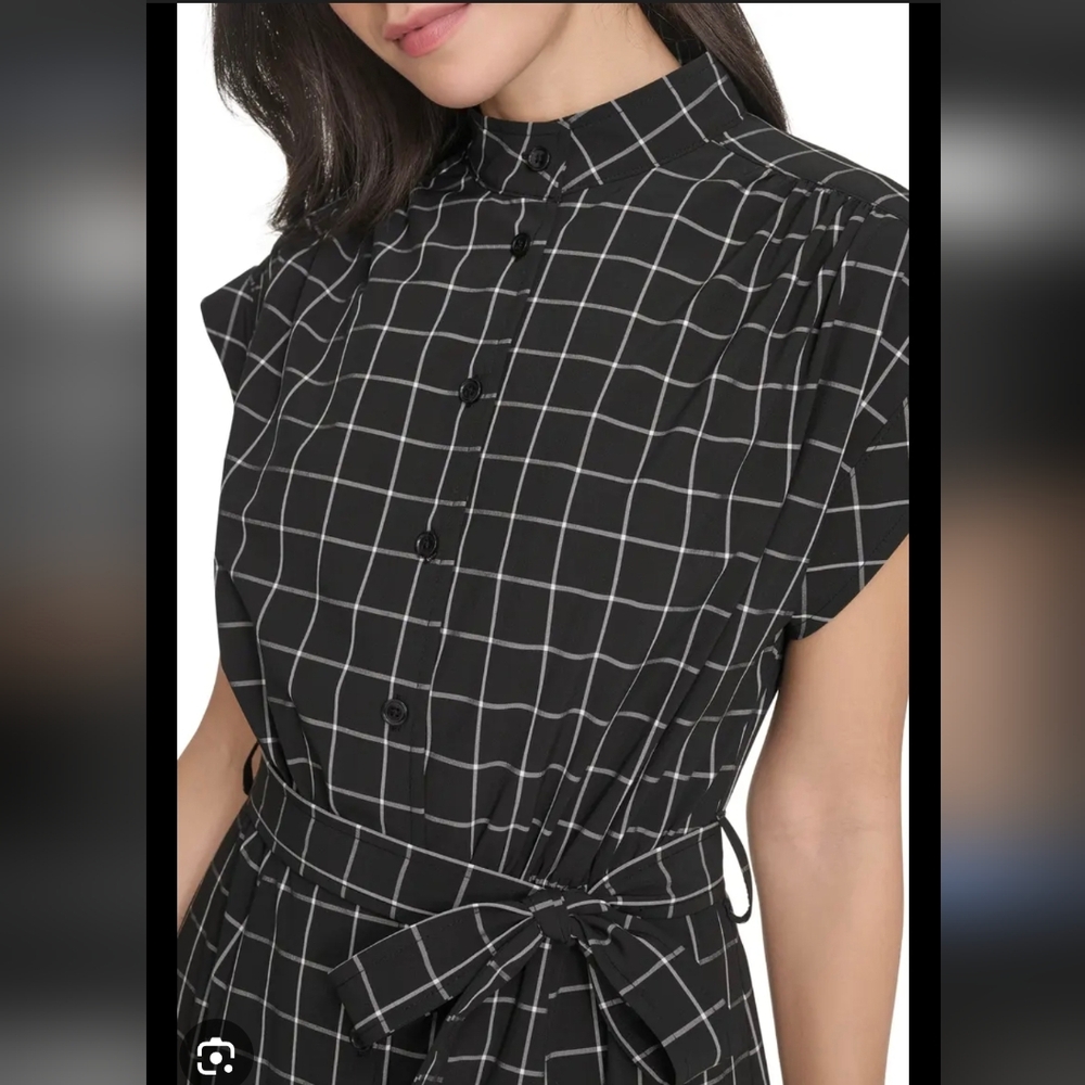 Calvin Klein | Midi Checkered Dress